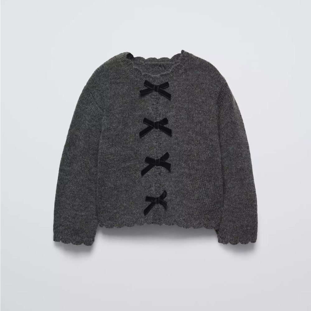 Knit Sweater with Bows